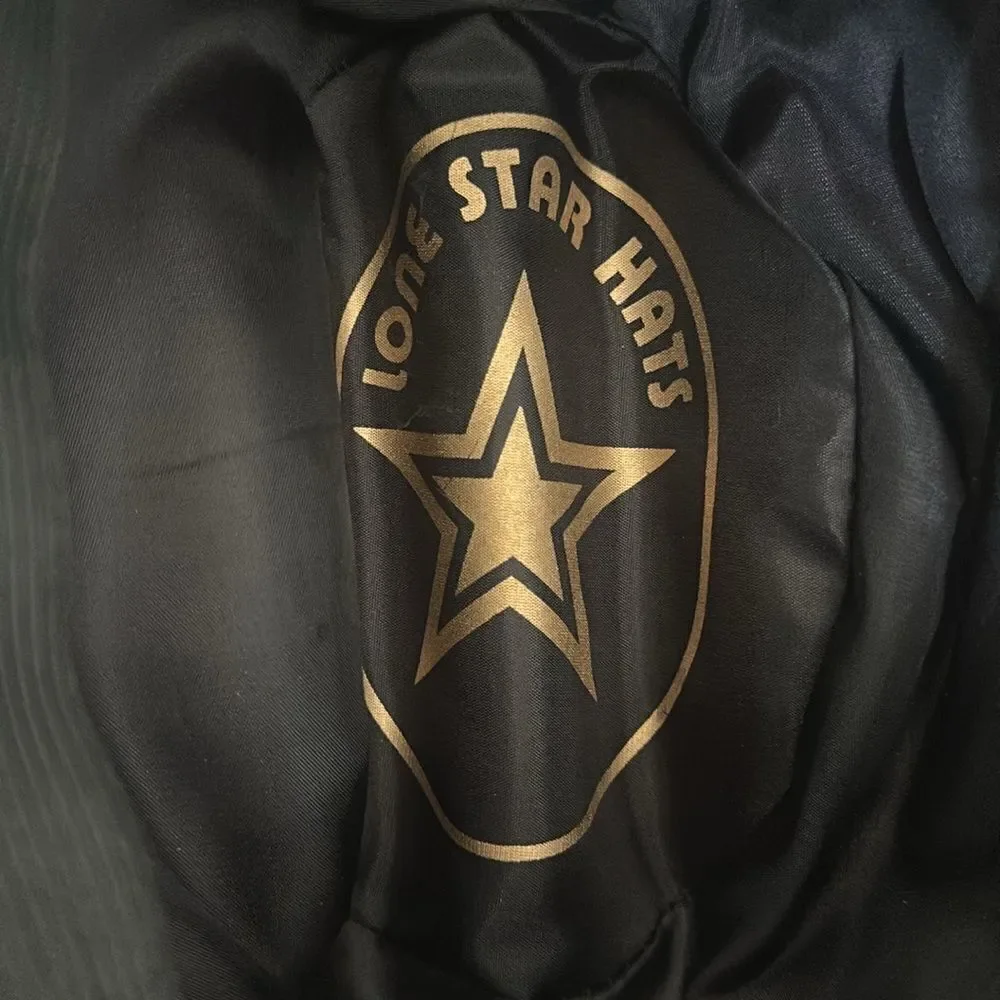 Lone Star Black Unisex Western Cowboy Hat M